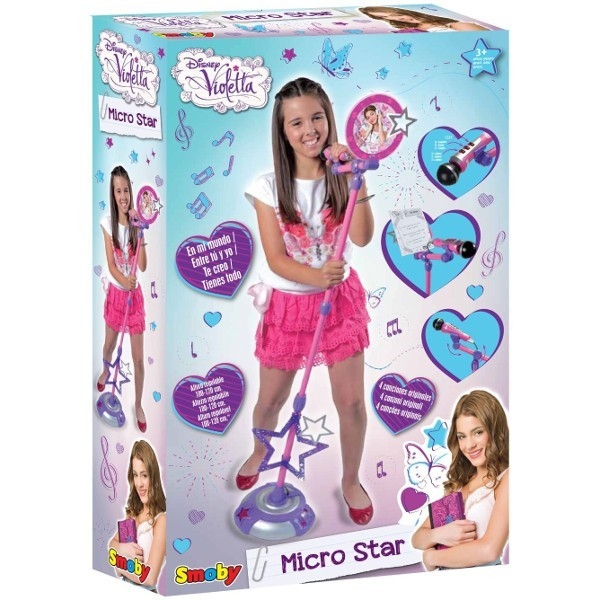 SMOBY Violetta Mikrofon ze statywem (7600027223)